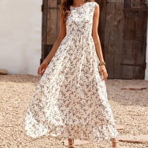 White Floral Maxi